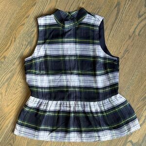 Plaid Sleeveless Top